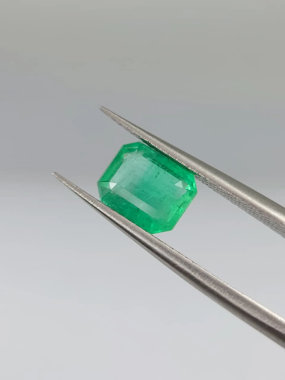 1.55ct Natural Octagon Faceted Emerald from Panjshir Afghanistan — view 5